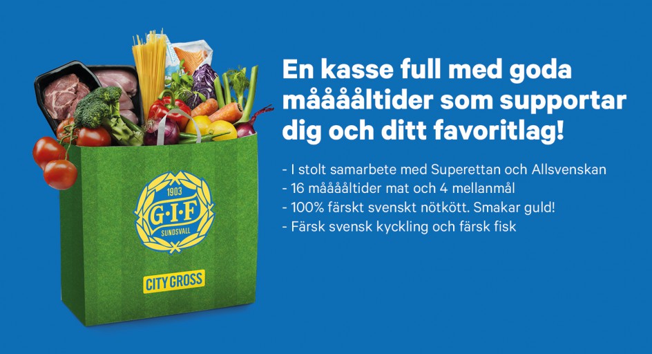 Beställ GIF Sundsvalls fotbollskasse via City Gross!