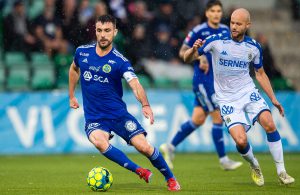 GIF Sundsvalls Carlos Gracia mot IFK Göteborg