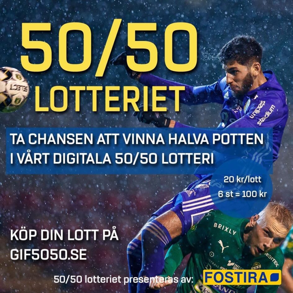 50/50-lotteriet tillbaka – digitalt vid bortamatcher