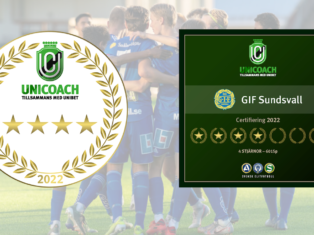 Fyrstjärnigt betyg för GIF Sundsvall i SEF:s certifiering