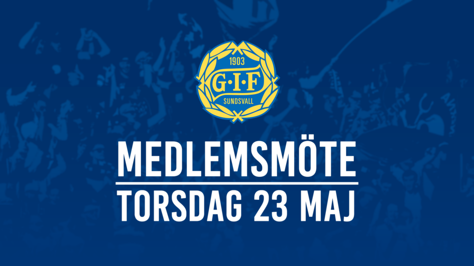 Medlemsmöte 23 maj kl 19:00