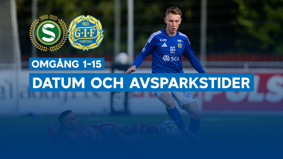 Spelschema för Superettans jubileumssäsong: Datum och avsparkstider för omgång 1–15
