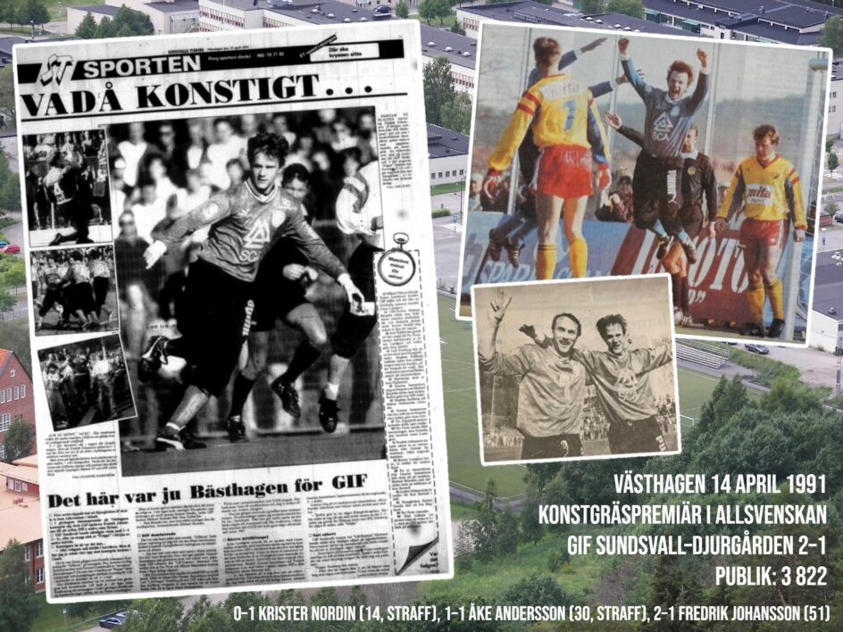 Återblick: Konstgräspremiär i Allsvenskan – på Västhagen