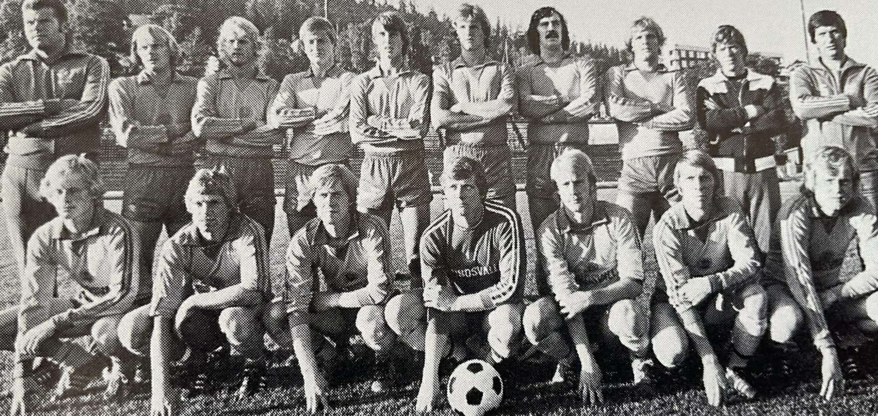 GIF Sundsvall efter DM-finalsegern mot IFK 1976, lagbild