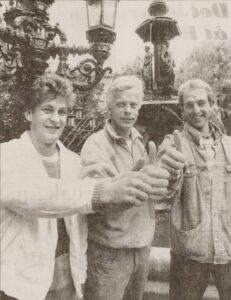 Mats Kankainen, Anders Grönhagen och Håkan Holmström 1986
